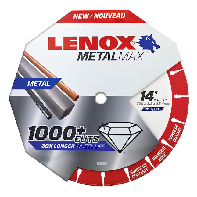 LENOX METALMAX Diamond Grit 14-in Cutting Wheel 1972929