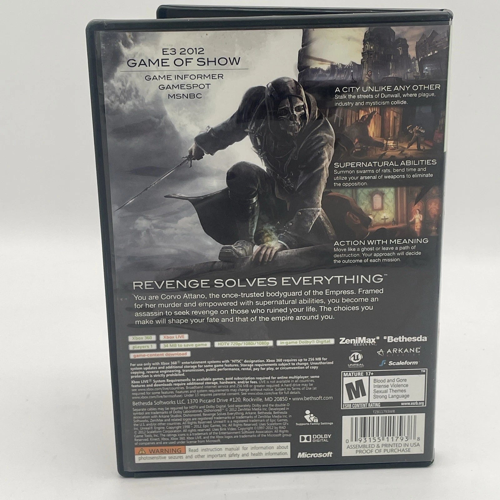 Dishonored - Microsoft Xbox 360