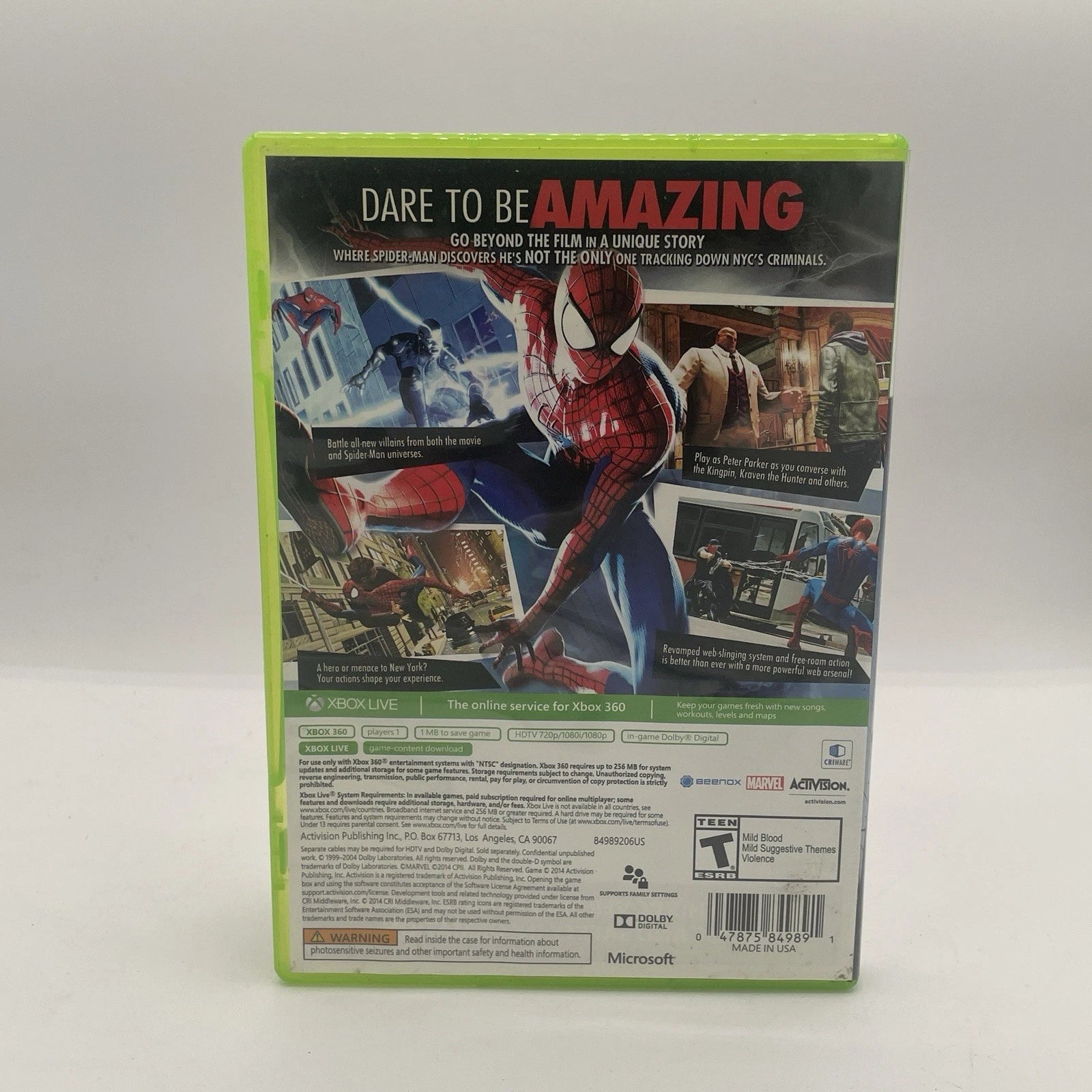 The Amazing Spider-Man 2 Xbox 360