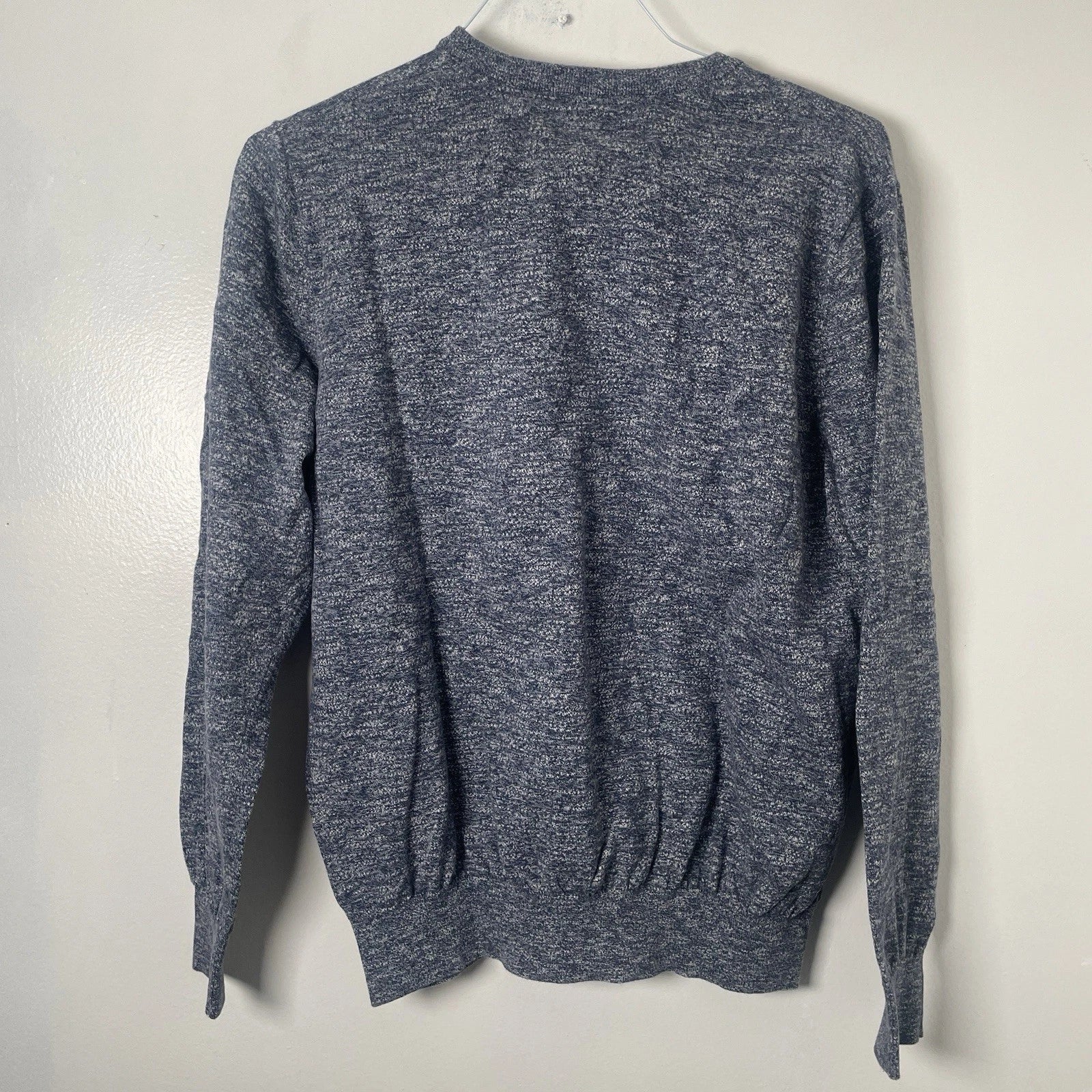Tommy Hilfiger Men's XL V-neck Pullover Sweater Grey Blue