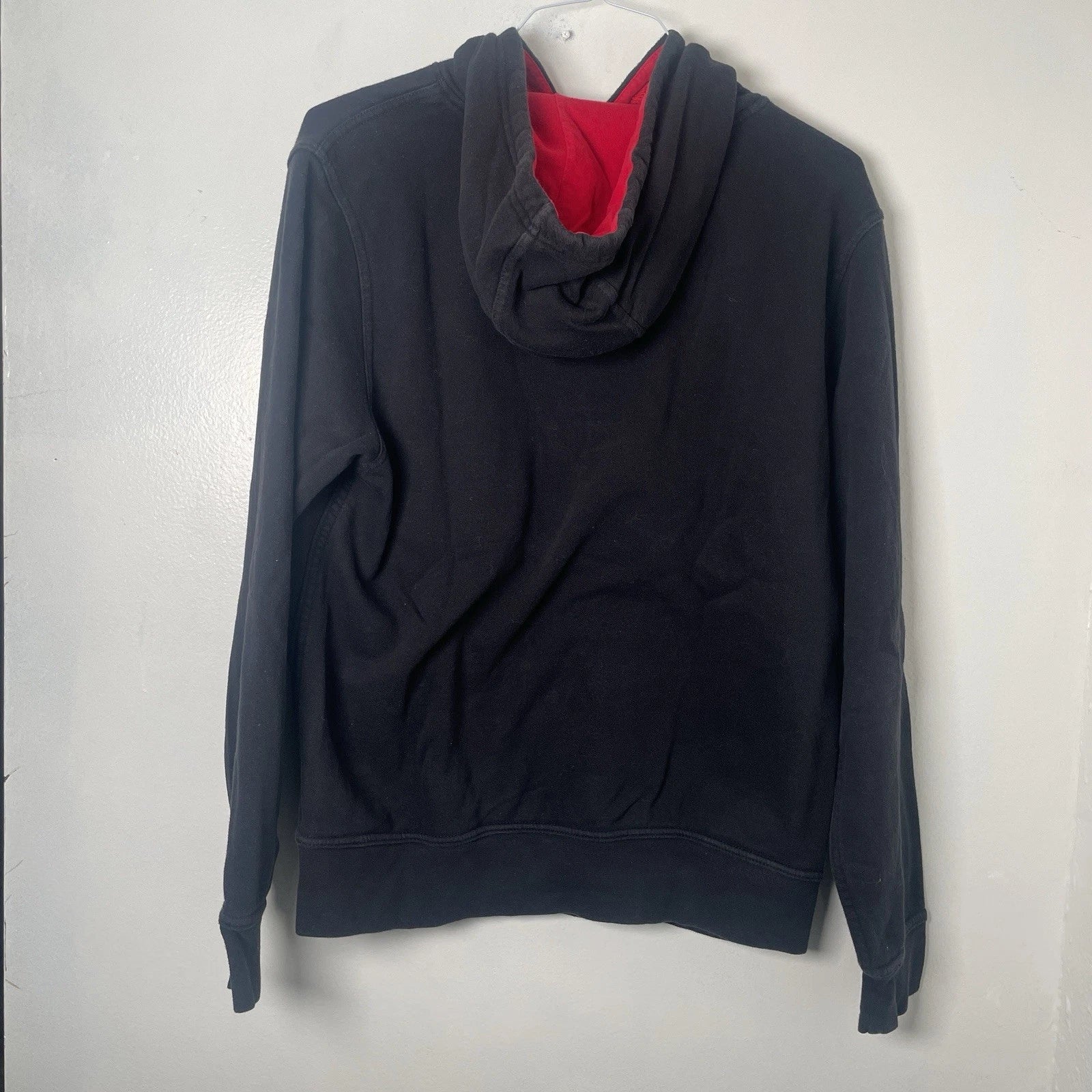 The North Face Men’s Medium Black Red Pullover Hoodie Camo Half Dome Logo