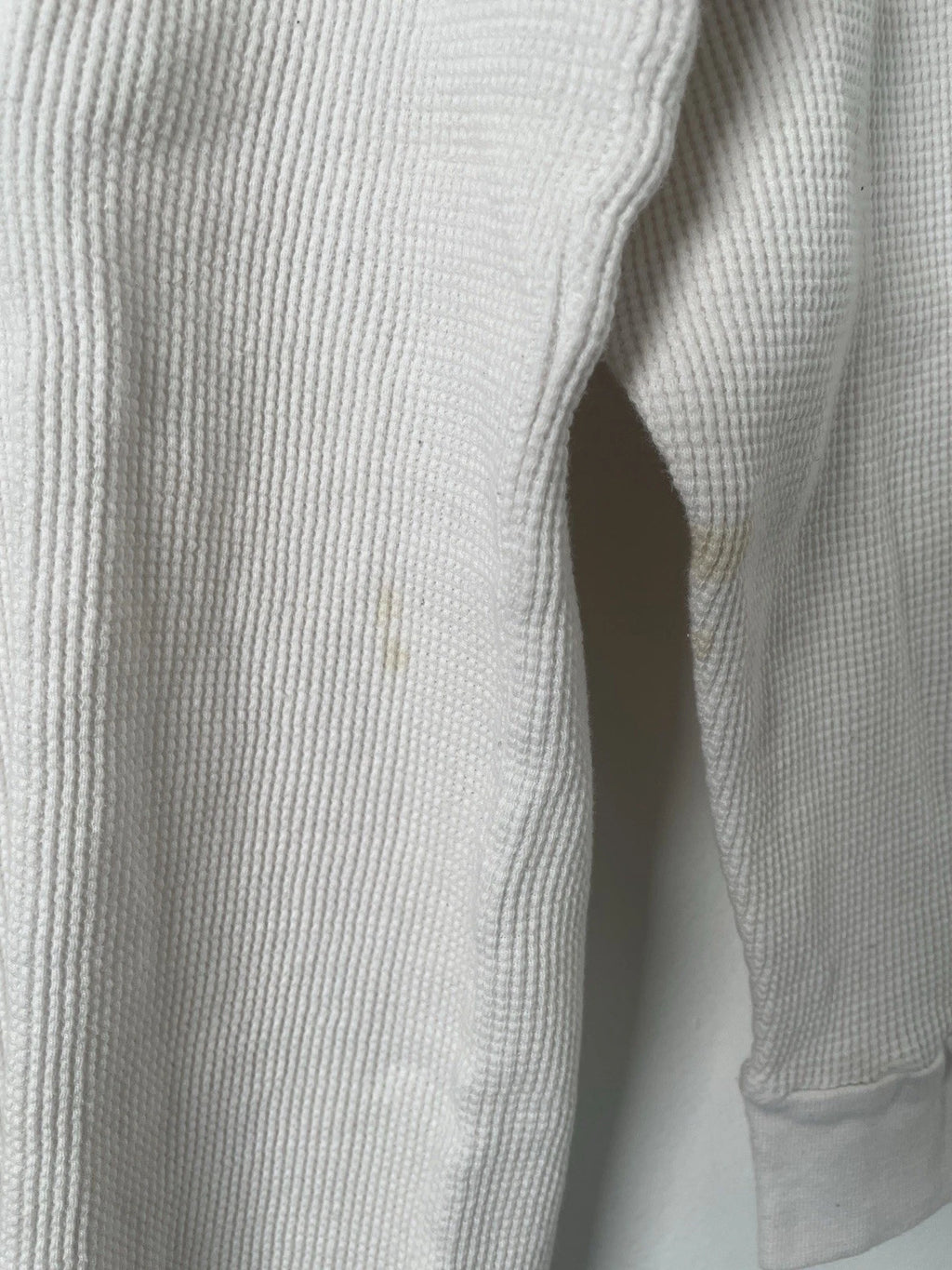 Heavyweight Gemrock Men’s 2XL White Pullover Cotton Sweater Waffle Knit Design