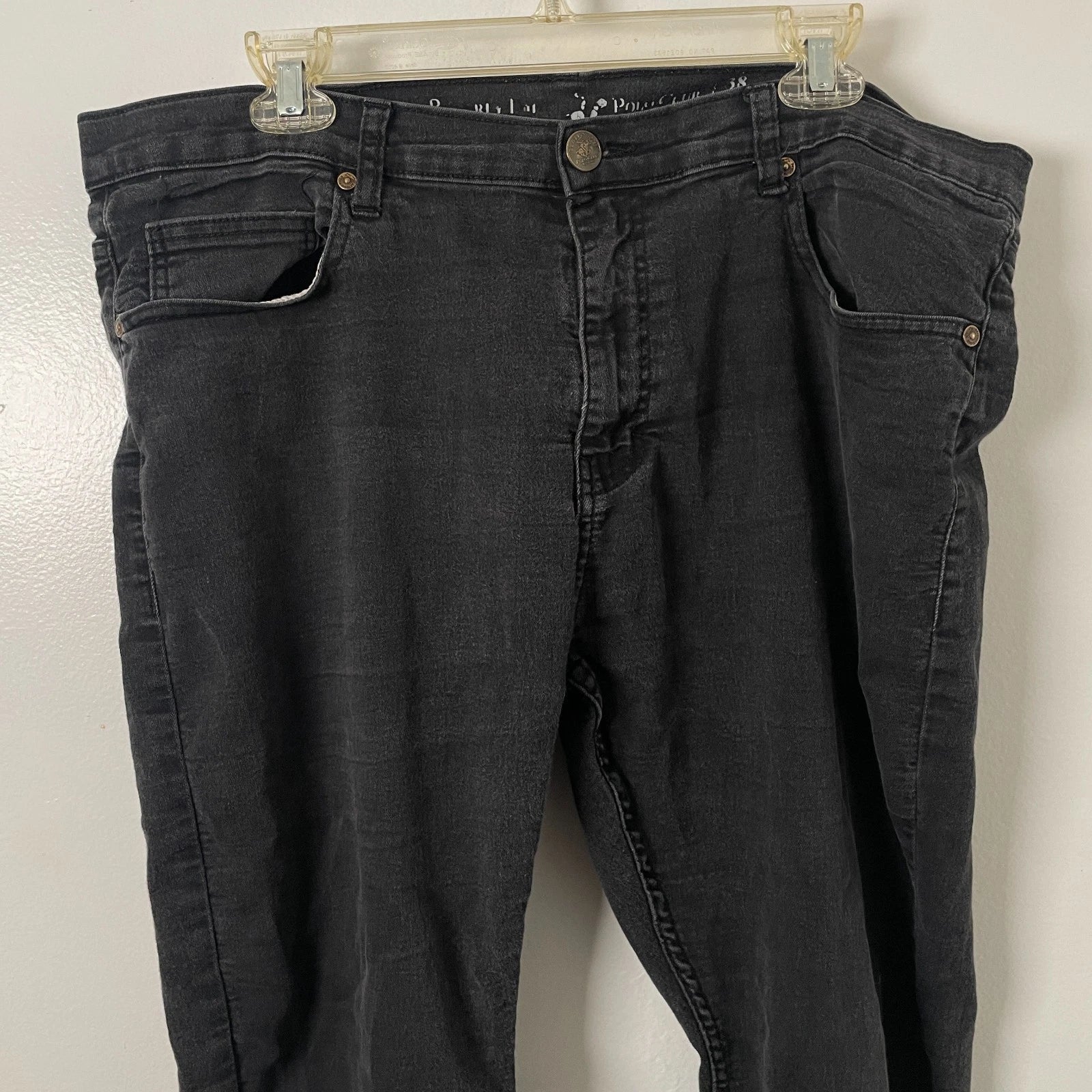 Beverly Hills Polo Club Black Jeans Men's Size 38" x 32"