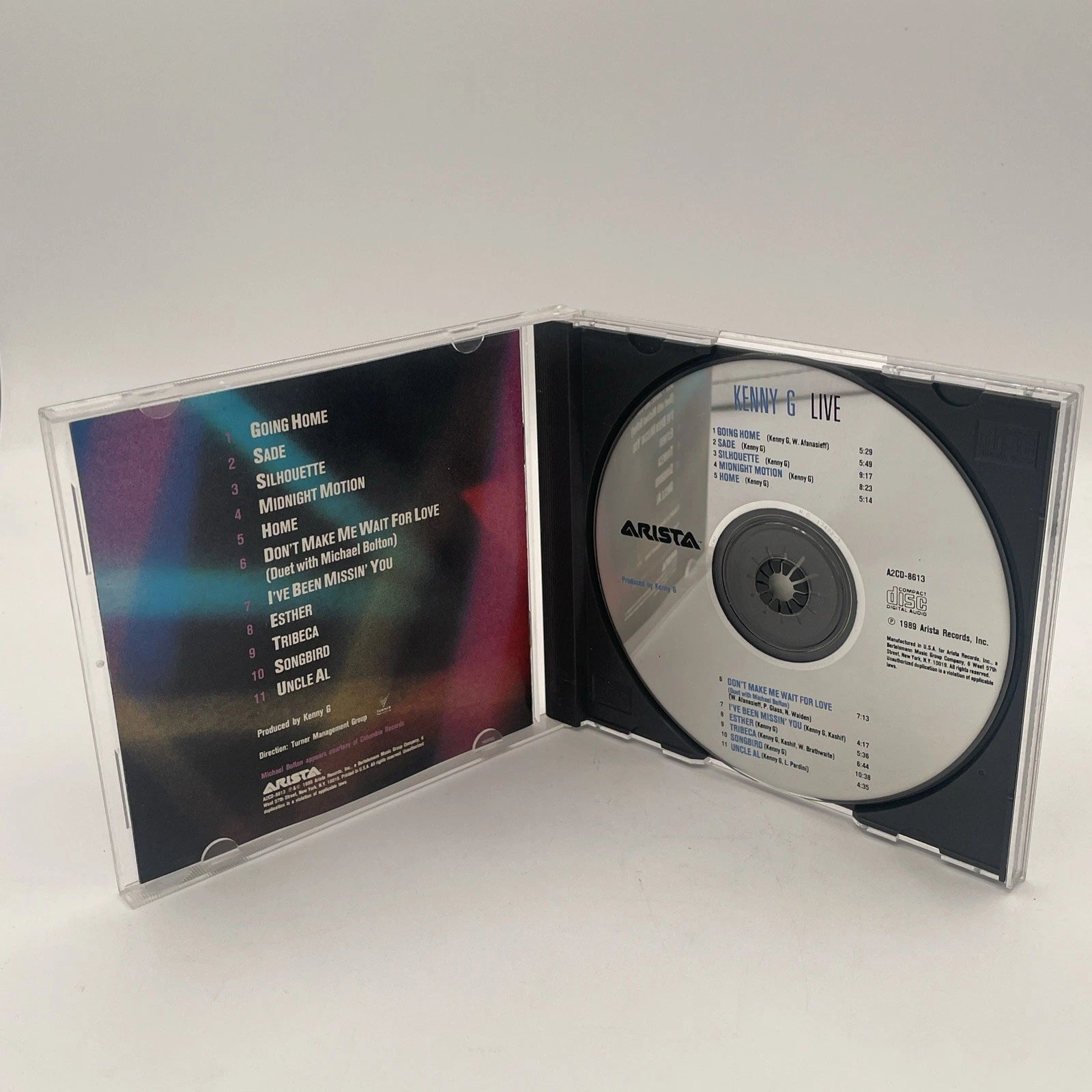 Kenny G Live & Duotones by Kenny G (CD, 1986, Arista)