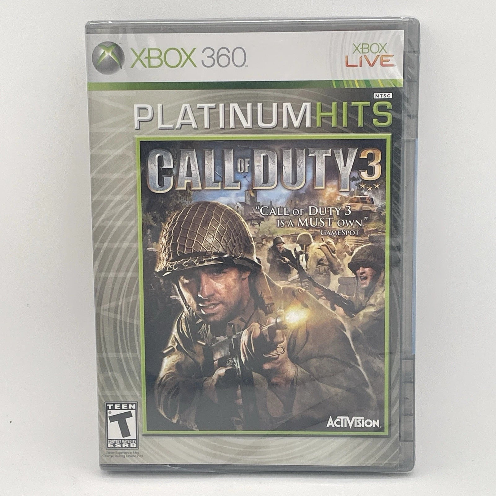 Call of Duty 3 Platinum Hits Microsoft Xbox 360 Sealed